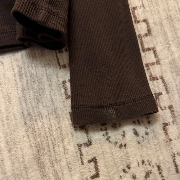 Lauren Ralph Brown Collar Top with Buttons - Picture 5 of 7